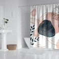 thumbnail image 2 of Boho Floral Shower Curtain 72x72 Inches - Tropical Leaves, Vintage Botanical Print, Waterproof Fabric for Chic Bathroom Decor, Modern Farmhouse & Bohemian Style, 2 of 5