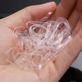 thumbnail image 5 of PIXNOR 1000 Pcs Élastiques Jetables pour Cheveux pour Enfants Coiffure (Blanc), 5 of 5