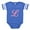Royal Blue, variant on CafePress - L Pink Initial_Tr - Cute Infant Baby Football Bodysuit