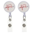 thumbnail image 1 of 2 Pcs Porte-Badge Rétractable Pinces à Cartes Élégantes Boucles Télescopiques pour Cartes d'Identité, 1 of 6