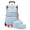 Light-Blue, variant on 6-Wheel Rolling Daily School Backpack Set, 18" Trolley Bag with Lunch Bag & Pencil Case for Boys & Girls