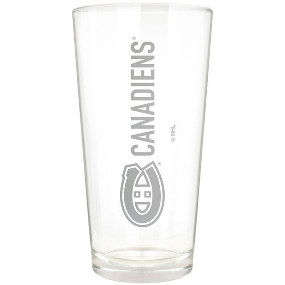 Montreal Canadiens Etched 16oz. Vertical Rally Cry Pint Glass