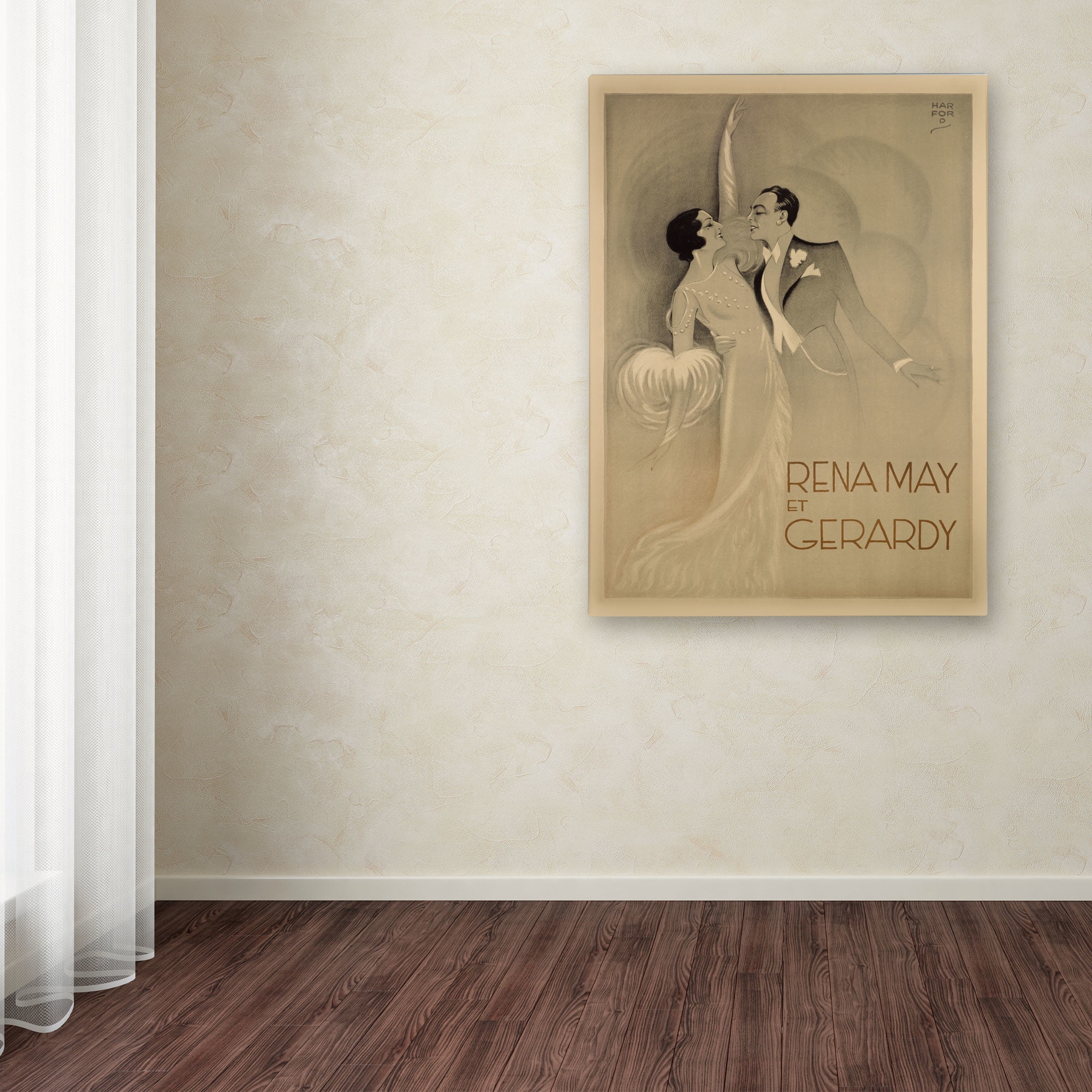 Trademark Fine Art "Rena May Et Gerardy" Canvas Art