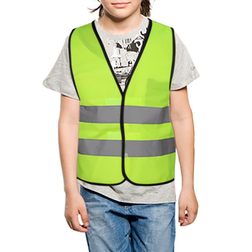 GOGO 10 Pack Child Reflective Vest For Outdoors Sports, Safety Vest, Preschool Uniforms, One Size-NeonOrange1