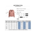 thumbnail image 4 of Gvmfive Women's Solid Petal Collar Long Sleeve Pullover Casual Sweater, 4 of 4