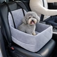 thumbnail image 4 of Pet Travel Gear, Pet Car Seat, Small Dog Car Seat, Dog Car Seats for Small Dogs, 19X16X16 Inch Quilted Soft Plush Dog Car Booster Seat with Built-In Safety Leash for Car Back and, 4 of 7
