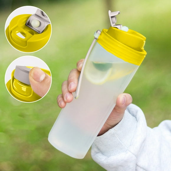 Xihbxyly Botella de Agua Deportiva de 550 Ml, Gran Capacidad, Cierre Hermético, Correa Portátil para Un Estilo de Vida Activo, Deportes Al Aire Libre, Senderismo, Gimnasio y Uso Doméstico. Tamaño: 21