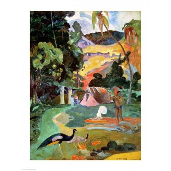 Landscape with Peacocks 1892 Poster Print by Paul Gauguin - 18 x 24 in.