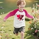 thumbnail image 5 of Blusas y camisas de manga larga y cuello redondo para niños y niñas, blusa informal de moda con bloques de color, manga larga y cuello redondo, estampado, para niñas de 2 a 15 años., 5 of 9