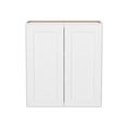 thumbnail image 3 of Furinno Shaker Wall Kitchen Cabinet 2-Doors 2-Shelves, Ready to Assemble, 12 D x 27 W x 30 H, White, 3 of 7