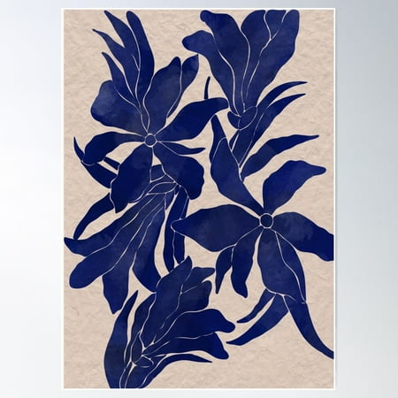 Something Blue 1 Poster Wall Art, Modern Wall Decor For Living Room Bedroom, 8x12 UNFRAMED