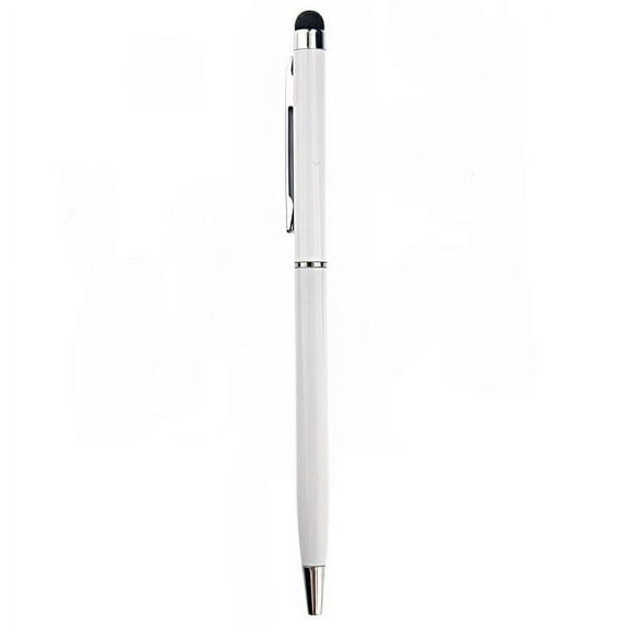 Soimiss Capacitive Touch Screen Stylus Pen and Ballpoint Pen White for Smartphones