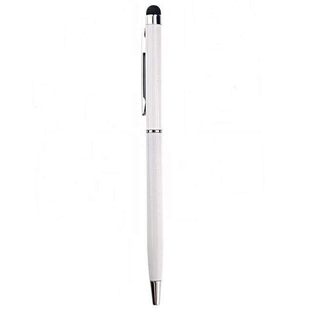 Miangastore 2-in-1 Universal Capacitive Touch Screen Stylus Pen & Ballpoint Pen for iPhone /iPad /Smartphone (White)