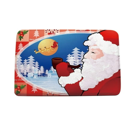 

2022 Christmas Decorations - Mchoice Christmas Cartoon Home Door Mat Absorbent Mat Living Room Kitchen Floor Mat on Clearance