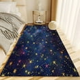 thumbnail image 6 of Living Room Rugs Non-Slip Carpet, Starry Sky Colorful Stars Rug Machine Washable Rectangle Rug, Dark Blue Decoration Carpet, Soft Low Pile Floor Decorate Carpets For Bedroom, 6 of 6