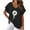 Black, variant on Work Out Shirts Gym Loose Long Womens Sports Tops Short Sleeve Womens White Tunic Tops Dressy Casual Crew Neck Tops Grey