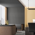 thumbnail image 3 of Art3dwallpanel 2PCS 95.7''x24'' Wood Slat Acoustic Panels, MDF 3D Decorative Wall Paneling,Black,31.9 sq.ft., 3 of 8