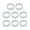 White, variant on 8pcs Joysticks Wear Resistant Rings Silicone Rings Thumbstick Savers Rings Gaming Experience Enhancer for Game Consoles