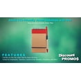 thumbnail image 2 of 10 ECO Jotters with Pen Set - Recycled Paper, 3 x 5 inches, Minimalist, Handy - Red, 2 of 5