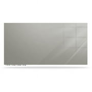 Ghent Manufacturing ARIASN84GY Aria 8 x 4 ft. Low Profile 0.25 in. Vertical Gray Glassboard with 4 Markers & Eraser