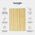 thumbnail image 6 of Makerflo Bamboo Wood Cutting Board 14 x 10 Inches - 1 Pc Ideal for Laser Engraving, 6 of 10