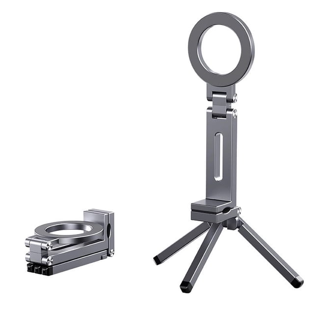 jesticaly Magnetic Phone Mini Pocket-Sized Stand, to Compatible with 12 Mobile Gray