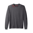 thumbnail image 2 of Daxton Premium Seattle Men Long Sleeves T Shirt Ultra Soft Medium Weight Cotton, HCharcoal Tee Red Letters 1XL, 2 of 3