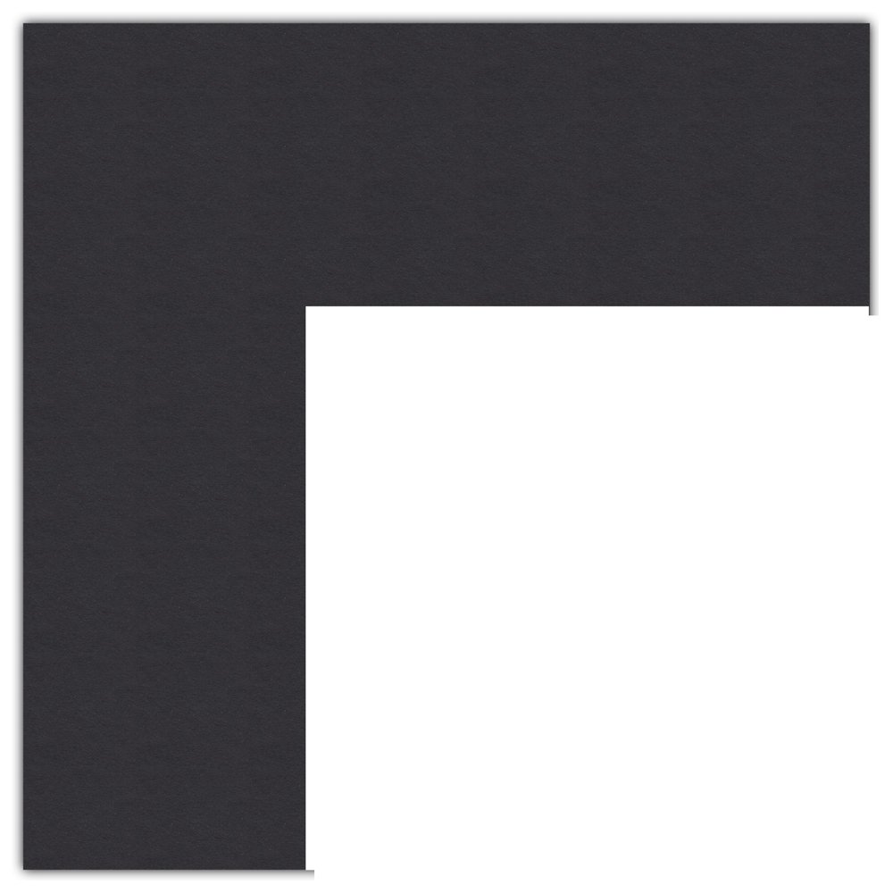ArtToFrames 8x11" Black Custom Mat for Picture Frame with Opening for