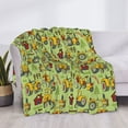 thumbnail image 3 of Zufioo Cute Tractor Print Horizontal Flannel Blanket, Anti-wrinkle, Anti-shrinkage, Anti-allergic Plush Blanket, Household Items Suitable for Bedroom-40"x30", 3 of 6