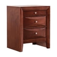 thumbnail image 3 of Glory Furniture Marilla 3 Drawer Nightstand in Cherry, 3 of 8
