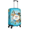 thumbnail image 2 of ONLY COVER, NOT INCLUDING THE SUITCASE Travel Luggage Cover World Travel Suitcase Protector Washable Baggage Covers L(for 25-28 inch luggage), 2 of 6