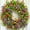 Multi-color, variant on Spring Wreaths for Front Door 18 inches, Spring Door Wreath Eucalyptus Farmhouse Summer Flower Artificial Outdoor Decor Colorful Floral Wreaths Green Decoration Home Wall Garden Window Porch Rustic