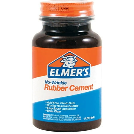 2PACK Elmer's 4 Oz. Rubber Cement Adhesive E904 E904 971602