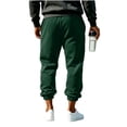 thumbnail image 6 of HomeDM Mens Sweatpants Drawstring Athletic Casual Jogger Running Workout Gym Pants with Pockets Green L, 6 of 8