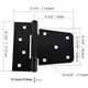 thumbnail image 5 of Bisagras de puerta extra pesadas Shuxiu Wang negro hierro forjado, 5 of 5