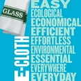 thumbnail image 5 of E-Cloth Glassware Drying & Polishing Towel, Microfiber, White & Green, 2 Pack, 5 of 6