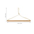 thumbnail image 2 of SEWCHICS Sturdy Wooden Camping Clothes Hanger Chocolate Color Practical Closet Clothes Storage, 2 of 8