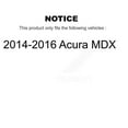 thumbnail image 2 of CMX Front Rear Disc Brake Rotors and Ceramic Pads Kit for Car 2014-2016 Acura MDX K8C-101284, 2 of 11