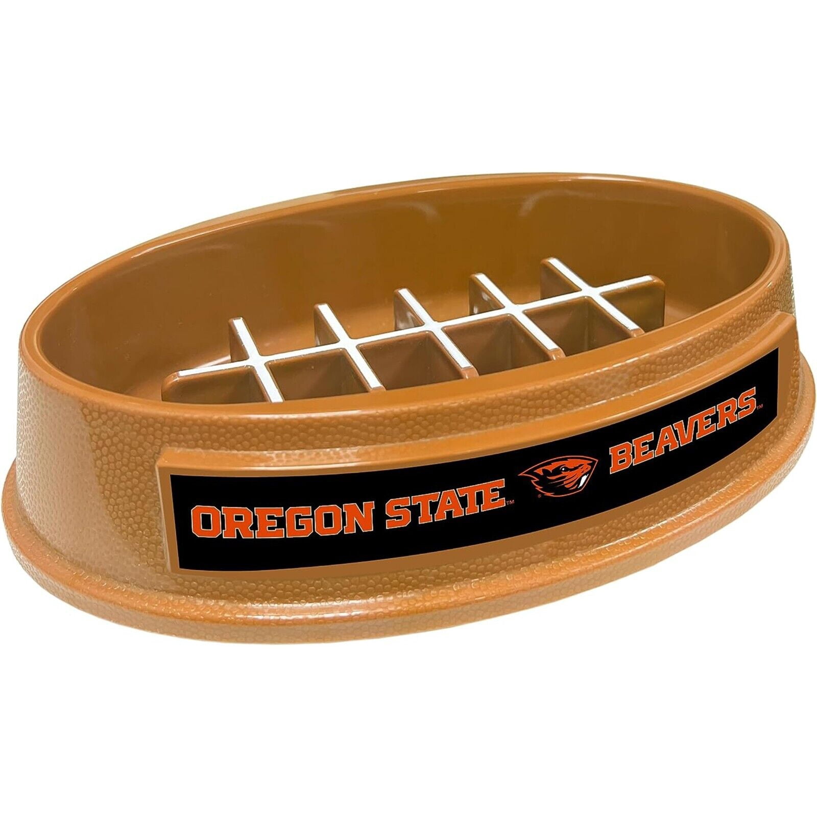 Pets First NCAA Oregon State Beavers Super-Bowl Slow Feeder Bowl for Dogs and Cats with Non-Slip Mat