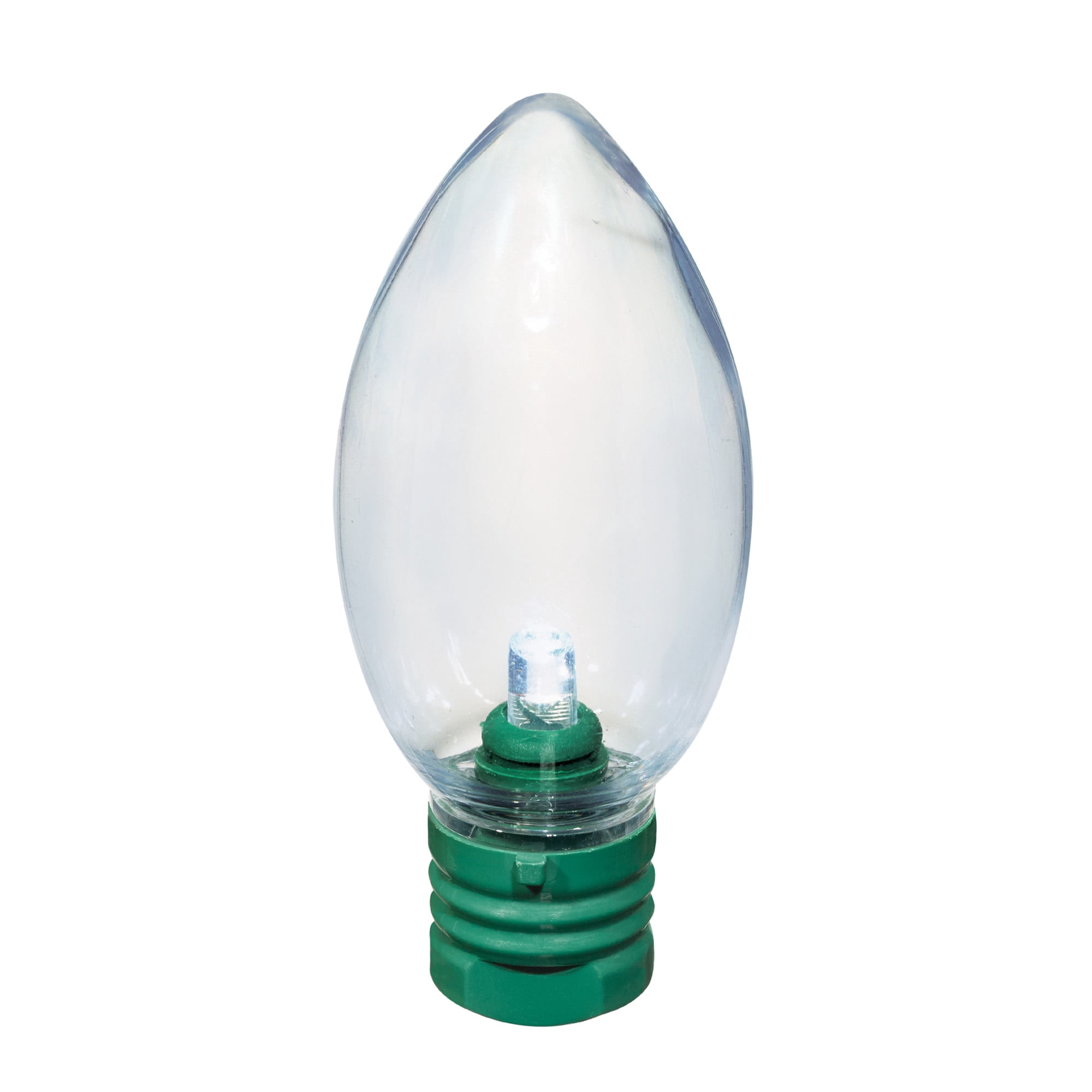 Indoor/Outdoor 100-Count LED Smooth C9 Christmas Lights, Cool White, 57', Holiday Time