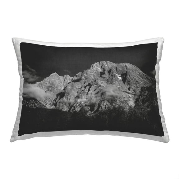 Stupell Industries Foggy Mountain Peak Decorative Printed Throw Pillow, 14 x 20