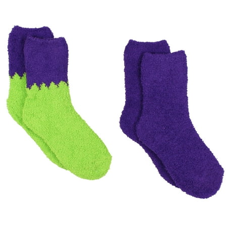 

Marvel Comics Avengers Hulk Womens 2 pack Cozy Socks (Teen/Adult)