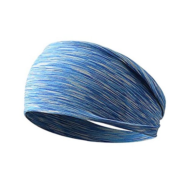 Banda para el cabello deportiva para yoga, banda absorbente de humedad de secado rápido que absorbe el sudor, banda para correr para hombres y mujeres, banda elástica alta de color para fitness