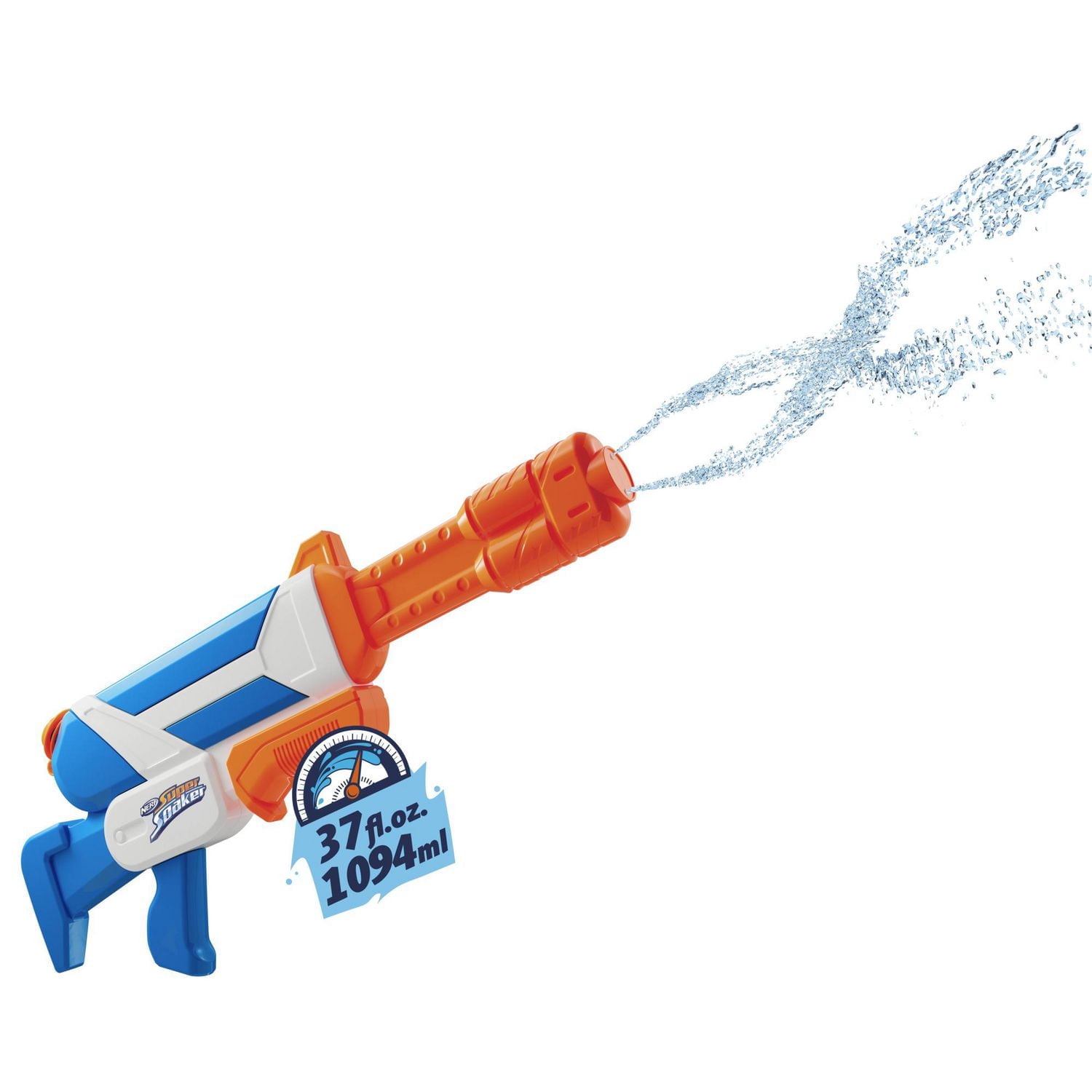 Nerf Super Soaker Twister Water Blaster, 2 Twisting Streams of Water, Pump to Fire, Outdoor Water-Blasting Fun for Kids Teens Adults