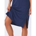 thumbnail image 5 of DARING DIVA Women's Casual Pajama Dress Loose Fit Short Sleeve Sleepwear S Blue, 5 of 7
