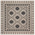 thumbnail image 3 of Safavieh Veranda Collection VER099 Boho Indoor/ Outdoor Non-Shedding Stain Resistant Patio Backyard Area Rug, 6'7" x 6'7" Square, Ivory / Slate, 3 of 4