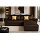 thumbnail image 1 of Sala esquinera El Bazar Store Samso Terciopelo Chocolate 240x180 cm Modular Moderna, 1 of 5