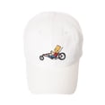 thumbnail image 2 of WITHMOONS The Simpsons Baseball Cap Bike Bart Embroidery Hat HL11031 (White), 2 of 5