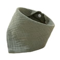 thumbnail image 3 of Babero, paño para eructar, cómodo, triangular, de algodón, agradable para la piel, bandana, babero antibabas, unisex, para bebés, babeo, dentición, ni Verde oscuro, 3 of 8