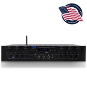 Pyle 600 Watt 6 Channel Bluetooth Amplifier Stereo Receiver w/ Remote Control PTA66BT